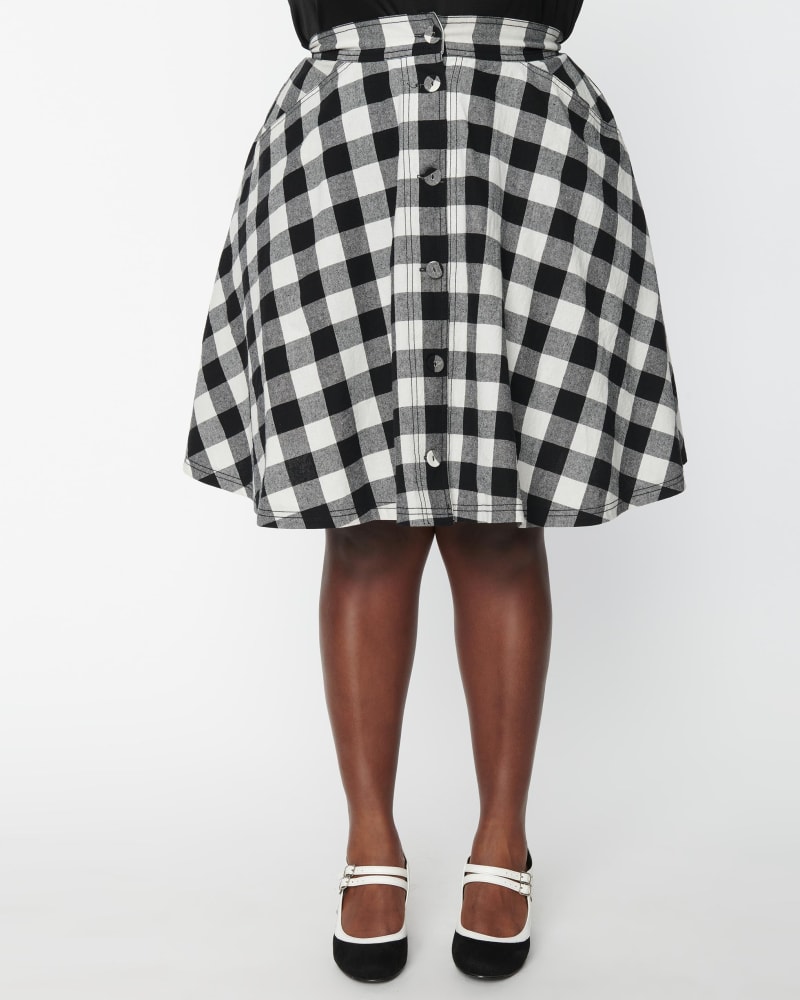 Vintage gingham skirt top